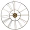 Quickway Imports Decorative Antique Roman Numerical Gold Metal Wall Clock for Dining, Living Room, or Kitchen QI004252 - alternate 1
